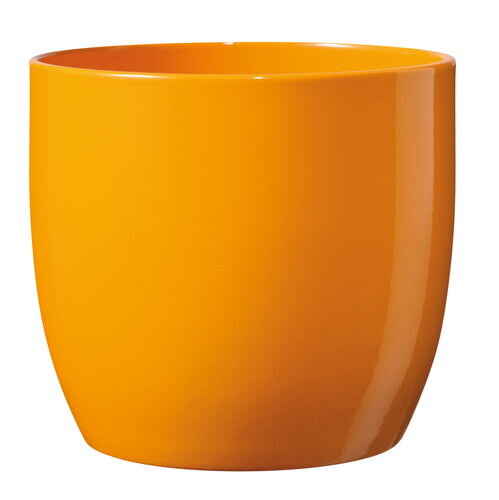 Übertopf Basel, Ø 12x10cm, Farbe: orange