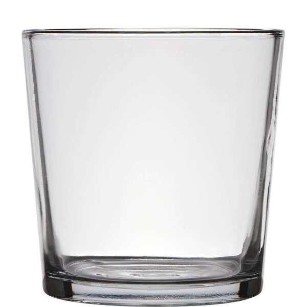 Glas Übertopf, klar, Höhe 9 cm, Durchmesser 10 cm